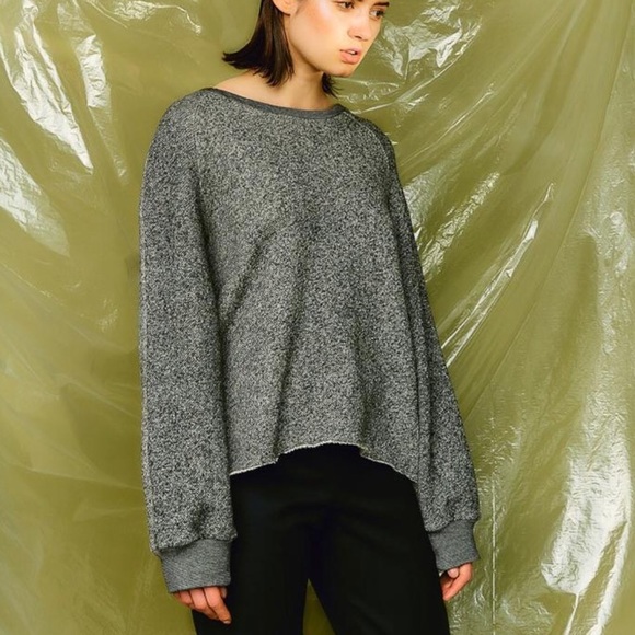 Devlyn Van Loon Salt & Pepper Raglan Sweater (S) - Picture 2 of 5